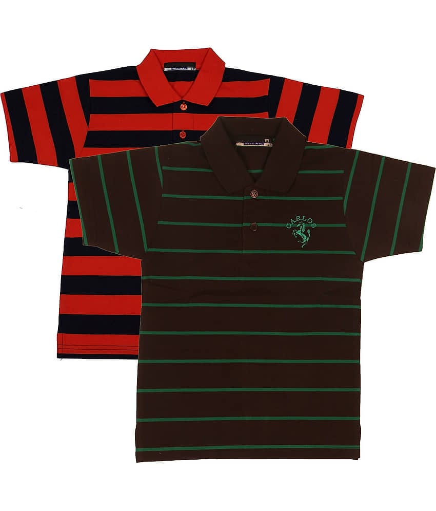 NEUVIN Baby Boys Cotton Polos ( Multi )