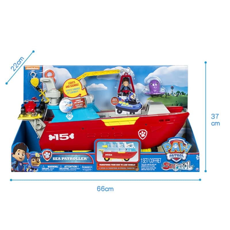 Paw Patrol 6037846 "Sea Patroller" Playset, Multicolor