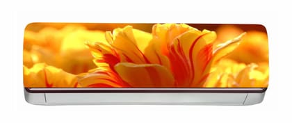 DreamKraft Flower AC Sticker (Multicolor PVC Vinyl, 30cm X 91cm)