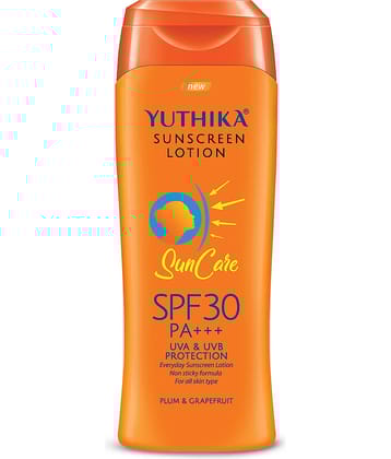 Yuthika Sunscreen Lotion SPF 30 PA+++ with UVA & UVB Protection, Sun Protection Cream for Women & Men - 300ml