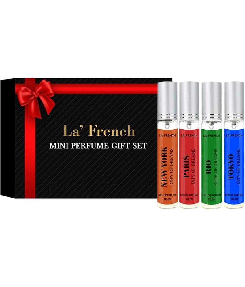 LA FRENCH - Mini Gift Set City Perfumes Eau De Parfum (EDP) For Unisex 40ml ( Pack of 1 )