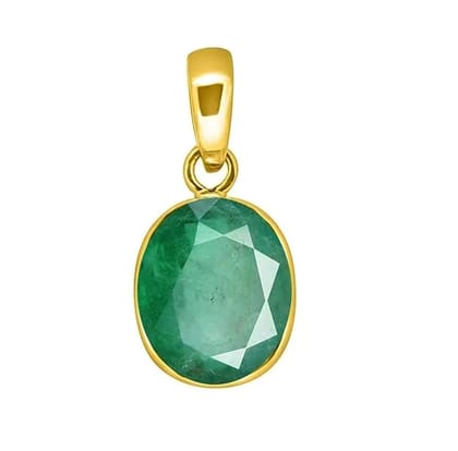 Emerald Panna Gemstone Pendant for Astrological Benefits