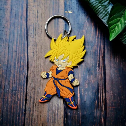 Super Saiyan Goku Silicon Rubber Keychain - Dragon Ball Z