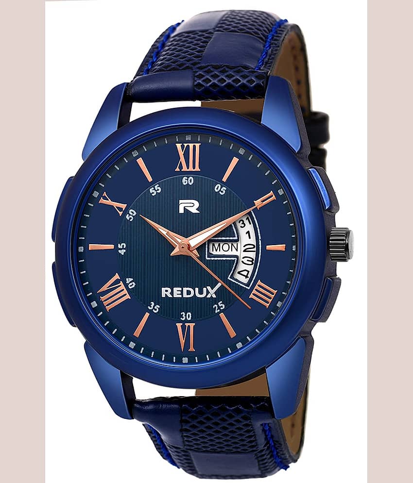 Redux - Blue Leather Analog Men's Watch
