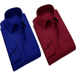 Baleshwar Men Multicolor Solid Casual Shirt (Pack of 2)