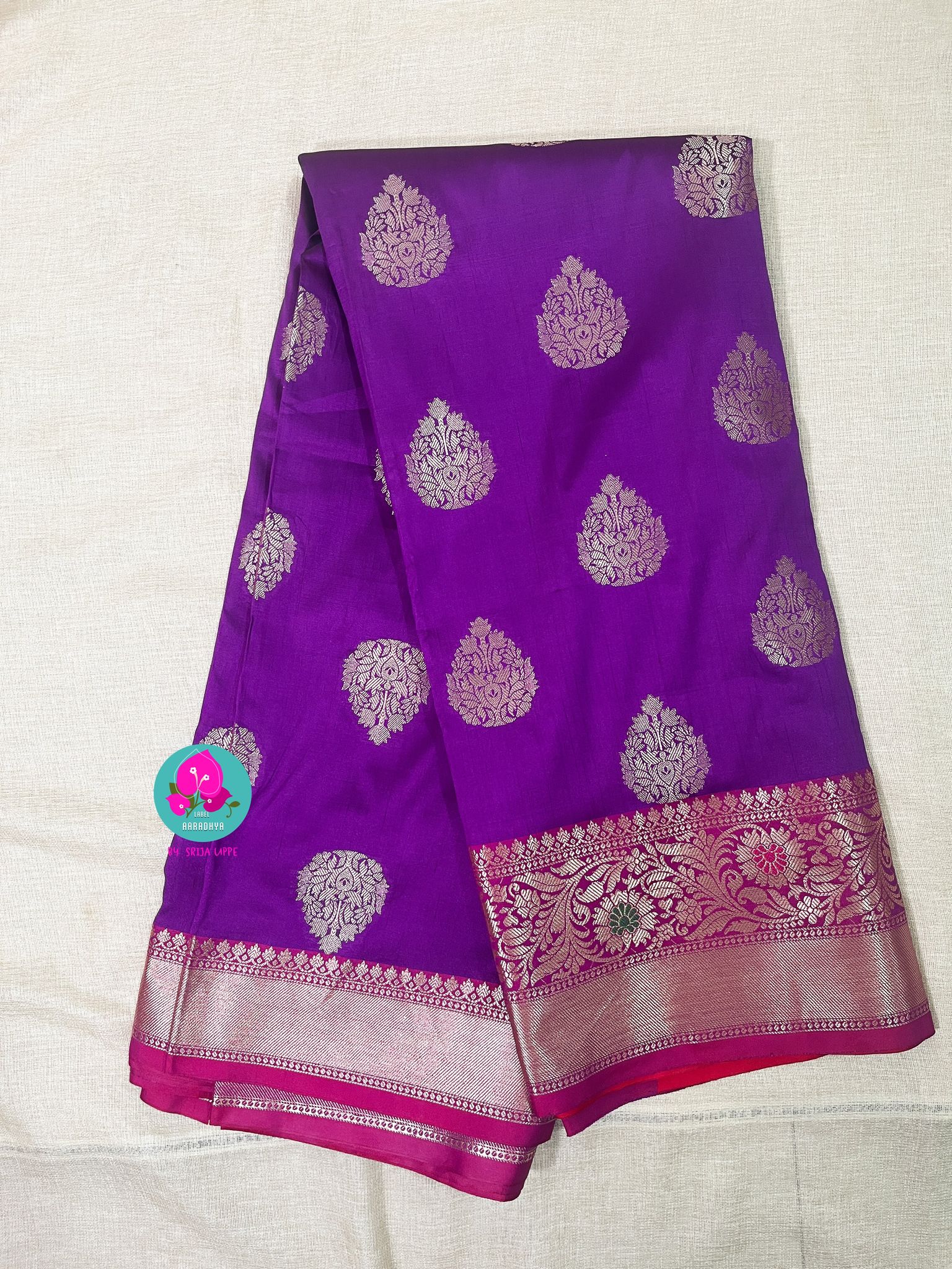 Semi silk banaras saree-XS