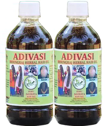 ADIVASI BHRINGRAJ HERBALS Hair Growth Bhringraj Oil 200 ml ( Pack of 2 )