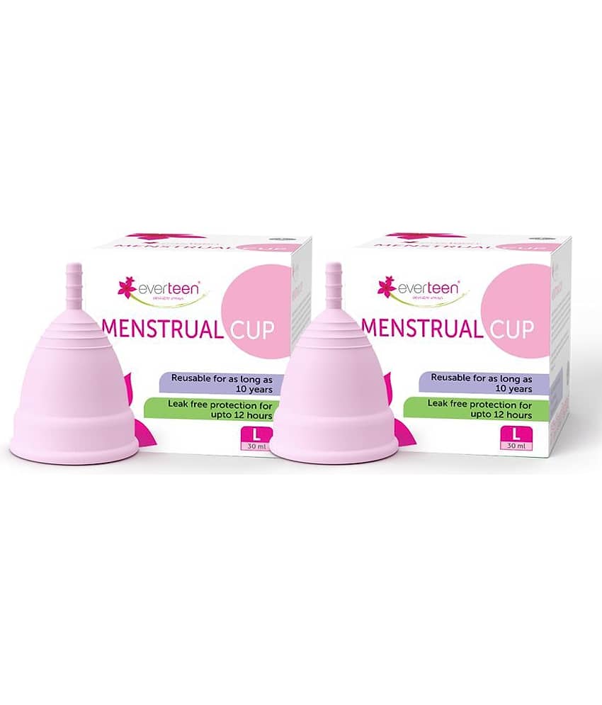 Everteen Silicone Reusable Menstrual Cup Large ( Pack of 2 )