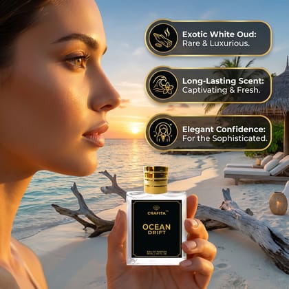 Ocean Drift Perfume for Women & Men | Fresh & Exhilarating Long-Lasting Floral Eau de Parfum | Unisex Luxury Fragrance 50mL Ocean Drift Perfume for Women & Men | Fresh & Exhilarating Long-Lasting Floral Eau de Parfum | Unisex Luxury Fragrance 50mL