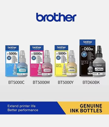 KALAR BROTHER BT5000 & BT60D BK Ink Multicolor Pack of 4 Cartridge for T220,T420,T520,T820, T310,T510,T710,T910,T4500,T920,T4000