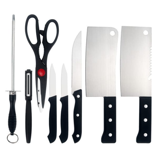 Wholesale Item - 8 IN 1 STAINLESS STEEL KITCHEN KNIFE SETS - MOQ 11 Pieces