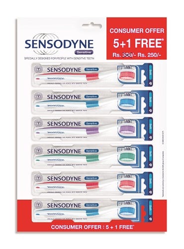 Sensodyne Toothbrush Hanger Pack (5+1)