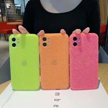 Neon Luxury Bling Glitter Soft Case-iPhone 12 / Neon Pink