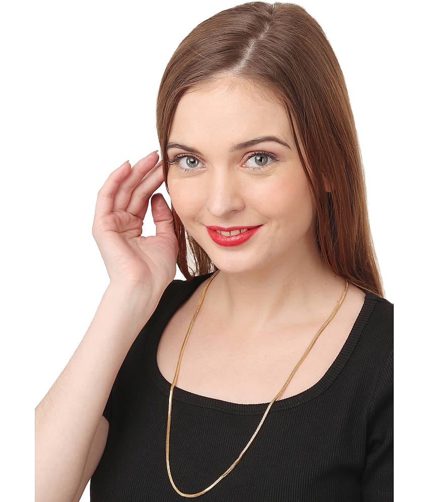 AanyaCentric - Gold Plated Brass Chain ( Pack of 1 )