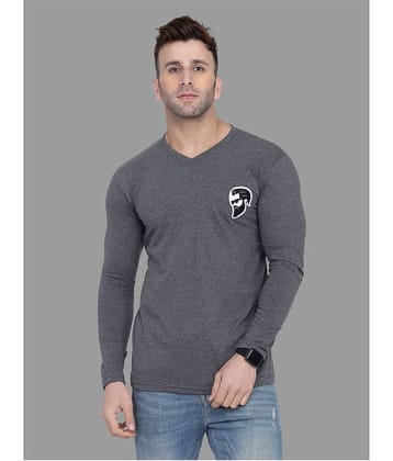 Tfurnish Cotton Blend Blue Solids T-Shirt