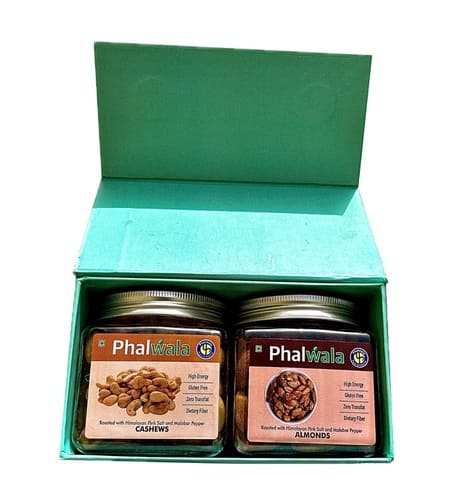 Roasted Cashews & Almonds 400 Gms Gift Box of 2