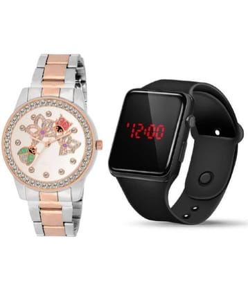 Cosmic - Multicolor Metal Analog-Digital Womens Watch
