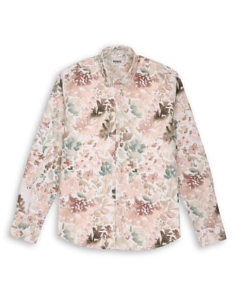 PRINTED SHIRT IN PEACH-M