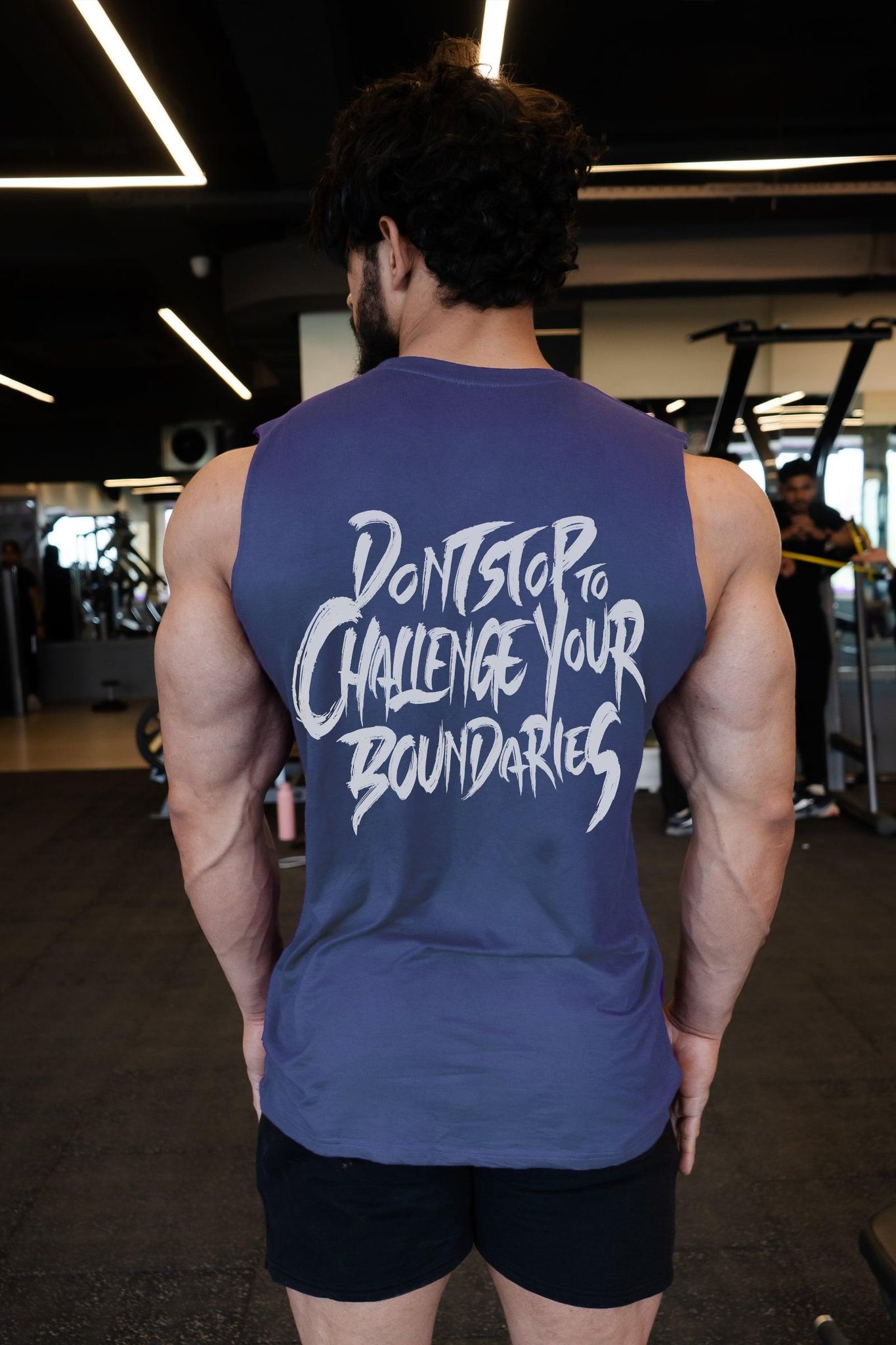 DSCY BACK PRINT Tank (Navy Blue)-S / NAVY BLUE