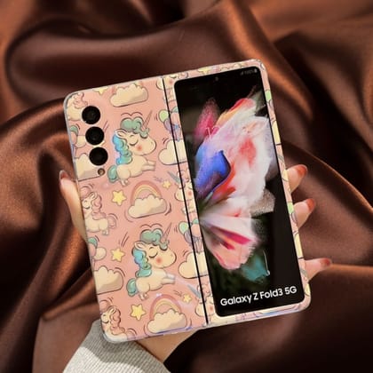 Cute Rainbow Unicorn Case-Samsung Galaxy Z Fold 3