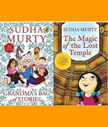 Grandma's Bag of Stories+The Magic of the Lost Temple(Set of 2books)