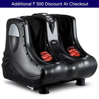 Dr Physio USA 1046 Monarch Leg, Foot, Ankle & Calf Massage Machine with Heat, Deep Kneading & Vibration Massager For Plantar Fasciitis, Aches, Stiffness Pain Relief Home and Spa Relaxation Massager