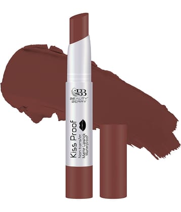 Beauty Berry Kiss Proof Matte Highly Pigmented Lipstick 2.1g, Coffee (Shade - 05)