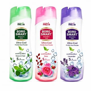 Boro Smart Talcum Powder Beautiful Skin Cool Cool Talcum Powder 150g (Pack Of 3)