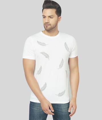 Glito Pack of 1 Cotton Blend Slim Fit Men's T-Shirt ( White )