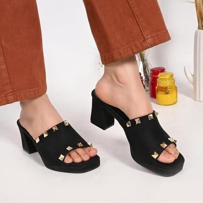 Maria Block Heels-36 / Black