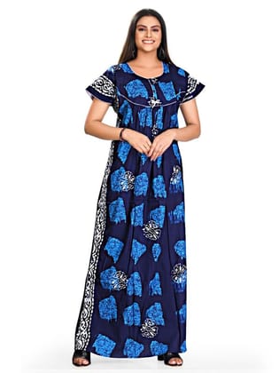 Fabimi Women Sixty Length Soft Cotton Nighty