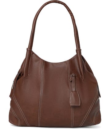 Fostelo - Brown PU Shoulder Bag