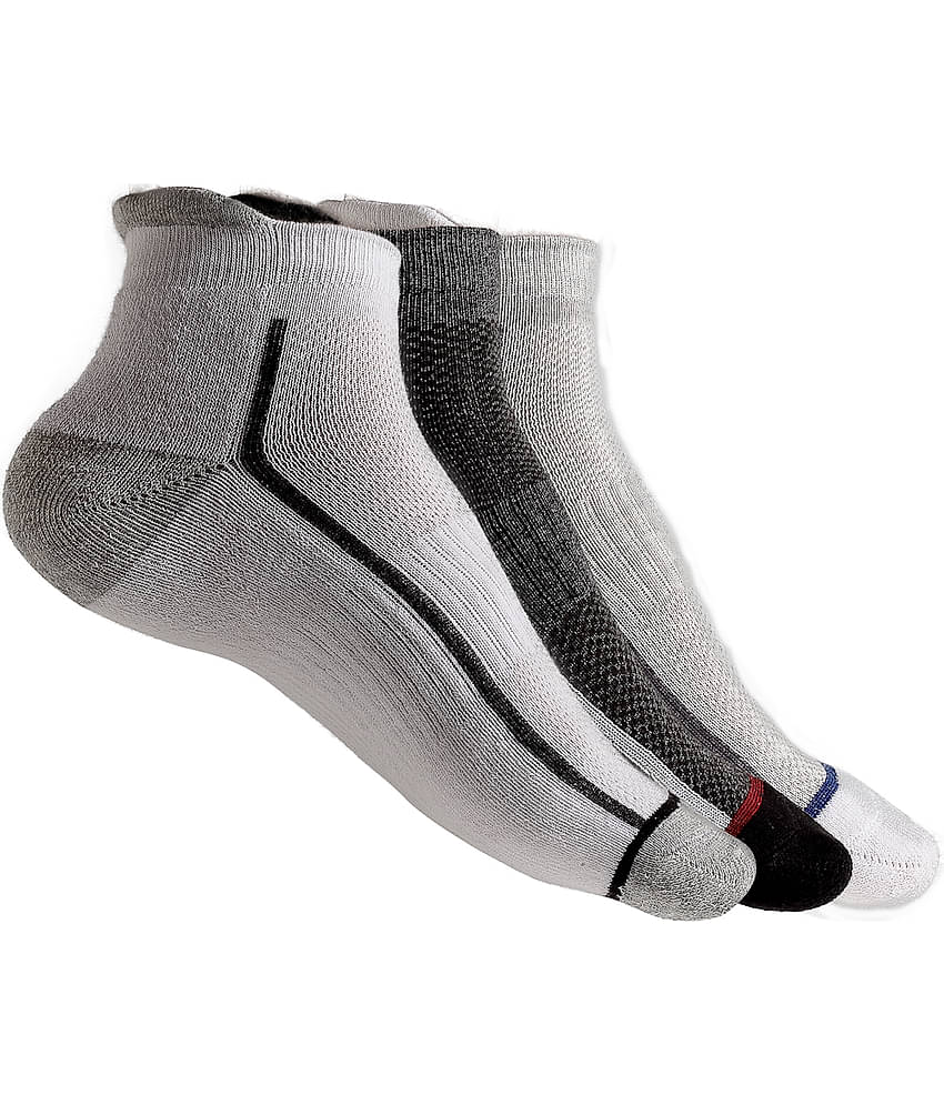 Texlon - Multicolor Terry Men's Low Cut Socks ( Pack of 3 )