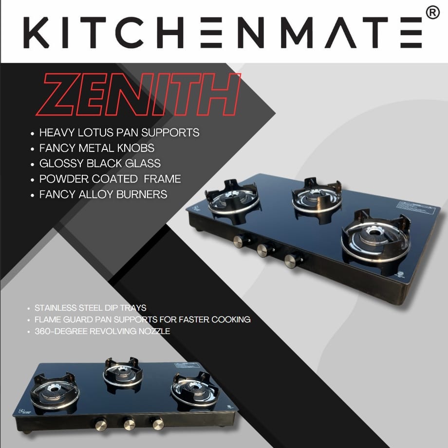 Kitchenmate Zenith Premium Stainless Steel Glasstop with Advanced Cooking Technology