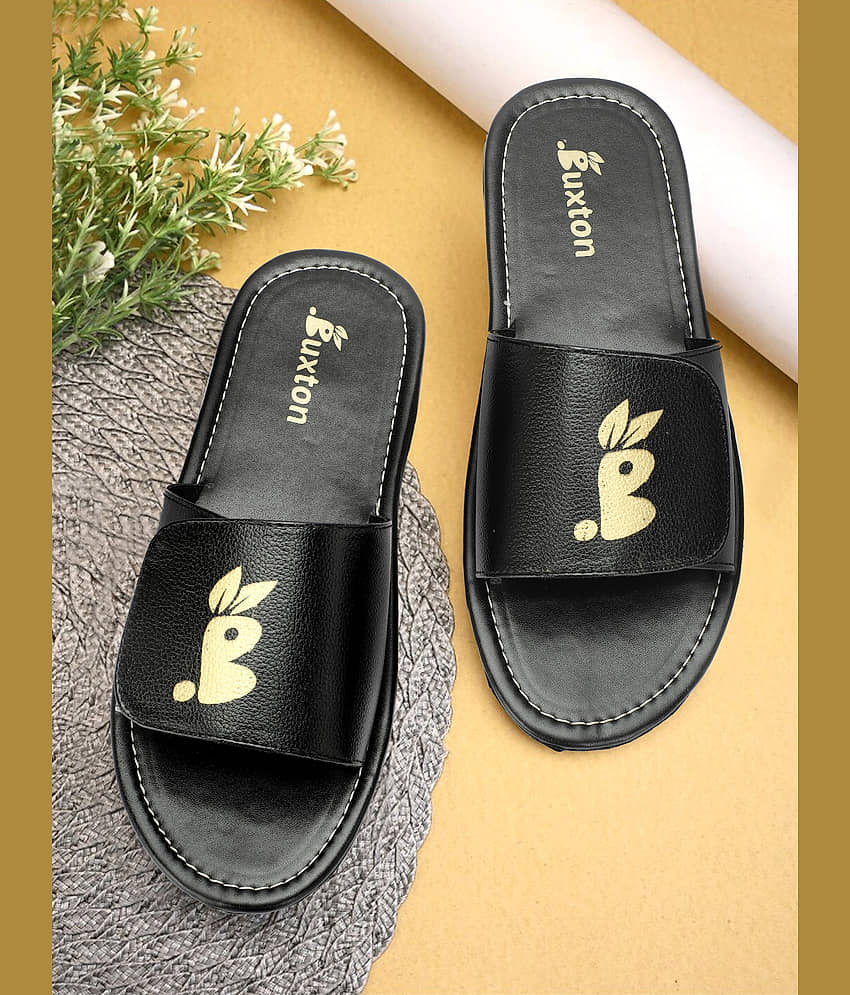 Buxton Black Men's Slide Flip Flop
