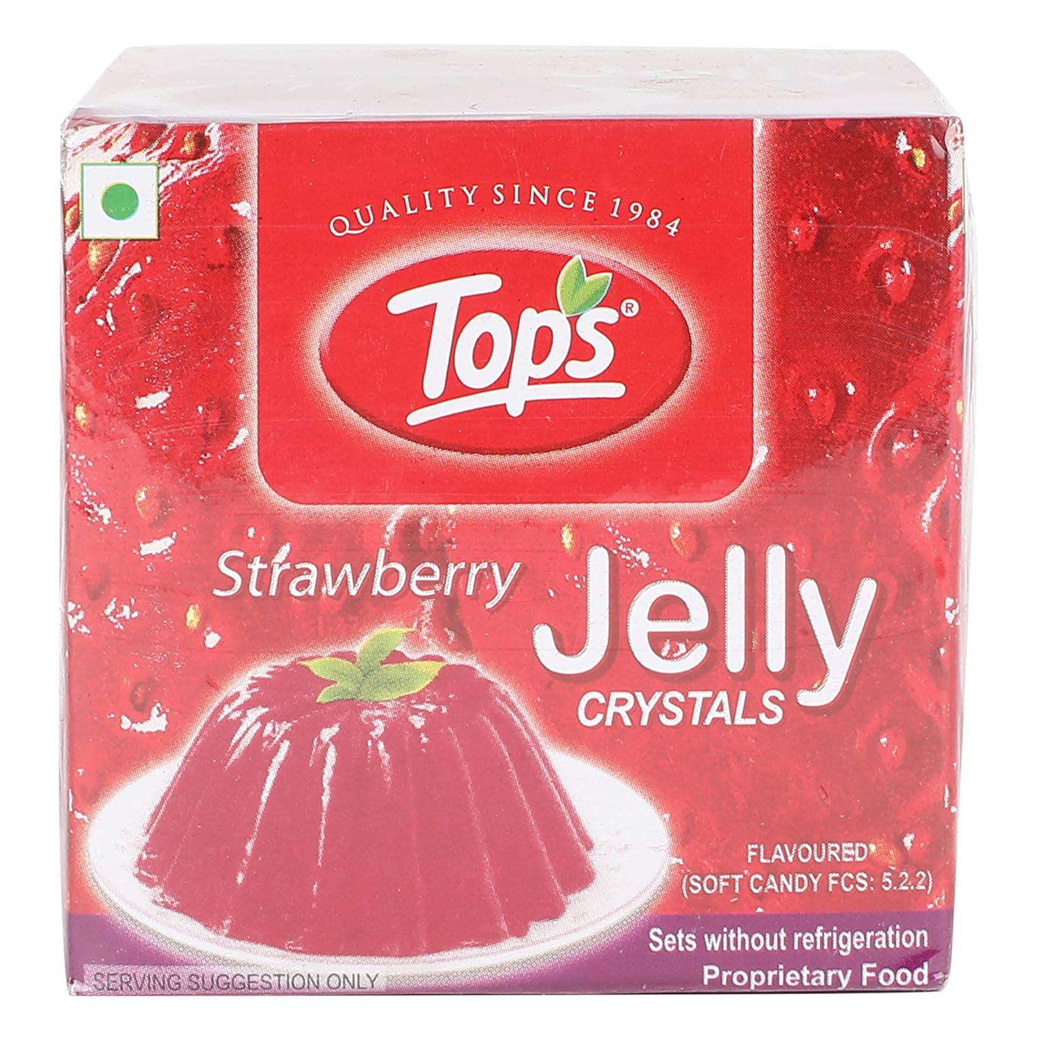Tops Jelly Crystals - Strawberry, 90g
