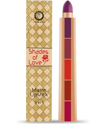 Colors Queen Shade of Love 5 in 1 Matte Lipstick 6g - Pack of 1