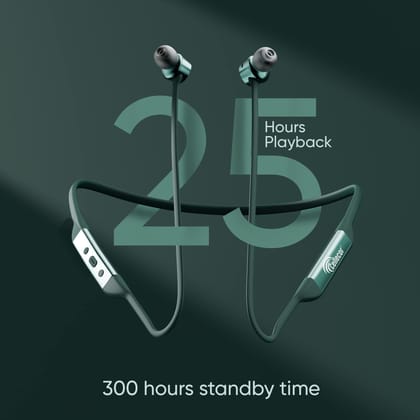 CELLECOR BT-1 Waterproof Wireless Headphone with 25 Hours Playback time in 45 Minutes Charging, Bluetooth V5.0, Voice assitance and Noise cancelation with inbuilt mic