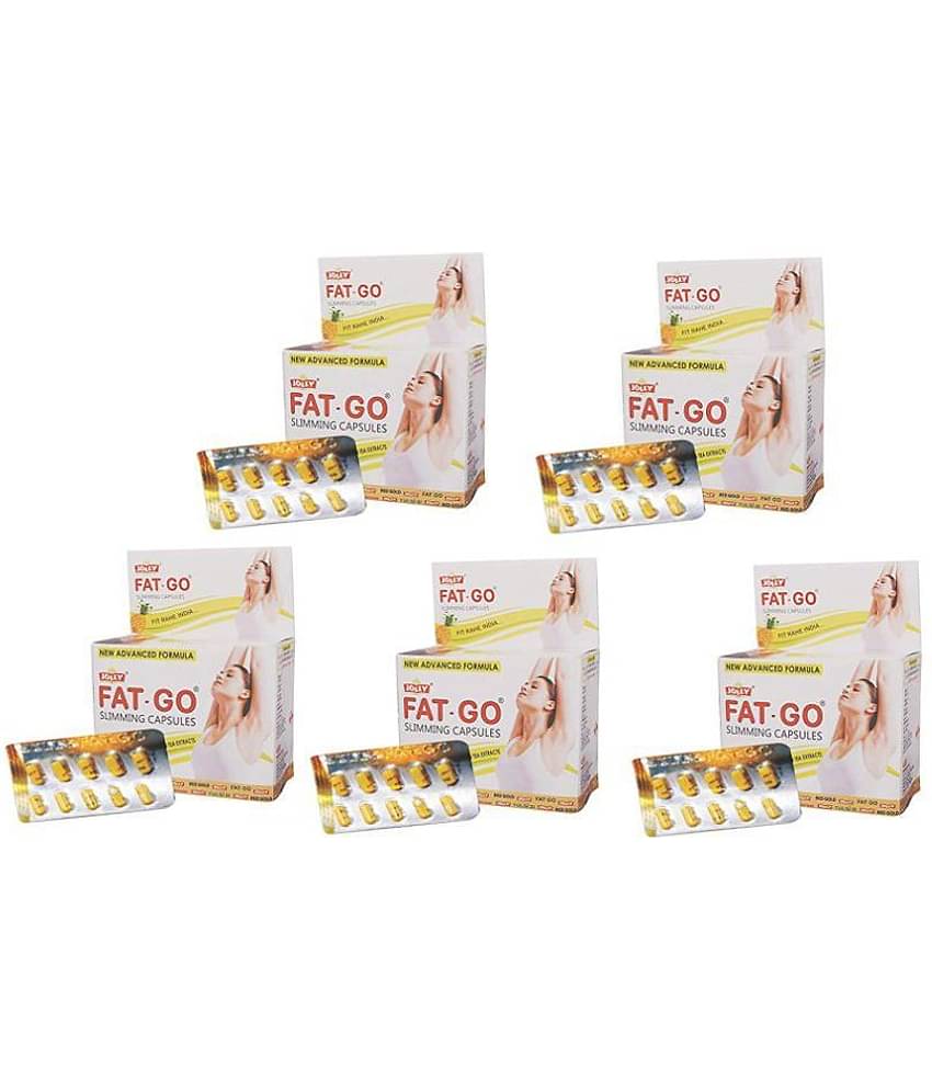 Jolly Pharma Fat Go Slimming Capsules For Weight Loss - Weight Management - Caspsules For Weight Reduce Pack of 5
