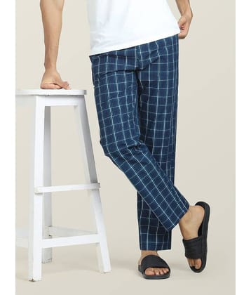 XYXX Pack of 1 Pyjama For Men's ( Blue )