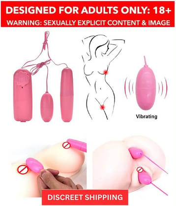 KAMAHOUSE Dual Egg Vibrator Female Masturbator Vibrating Egg Remote Control G-Spot Massage
