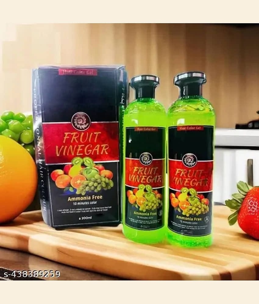 WRIXTY Fruit Vinegar Hair Colour Gel Black Instant Smooth Soft Hair Quick Result Natural Finish