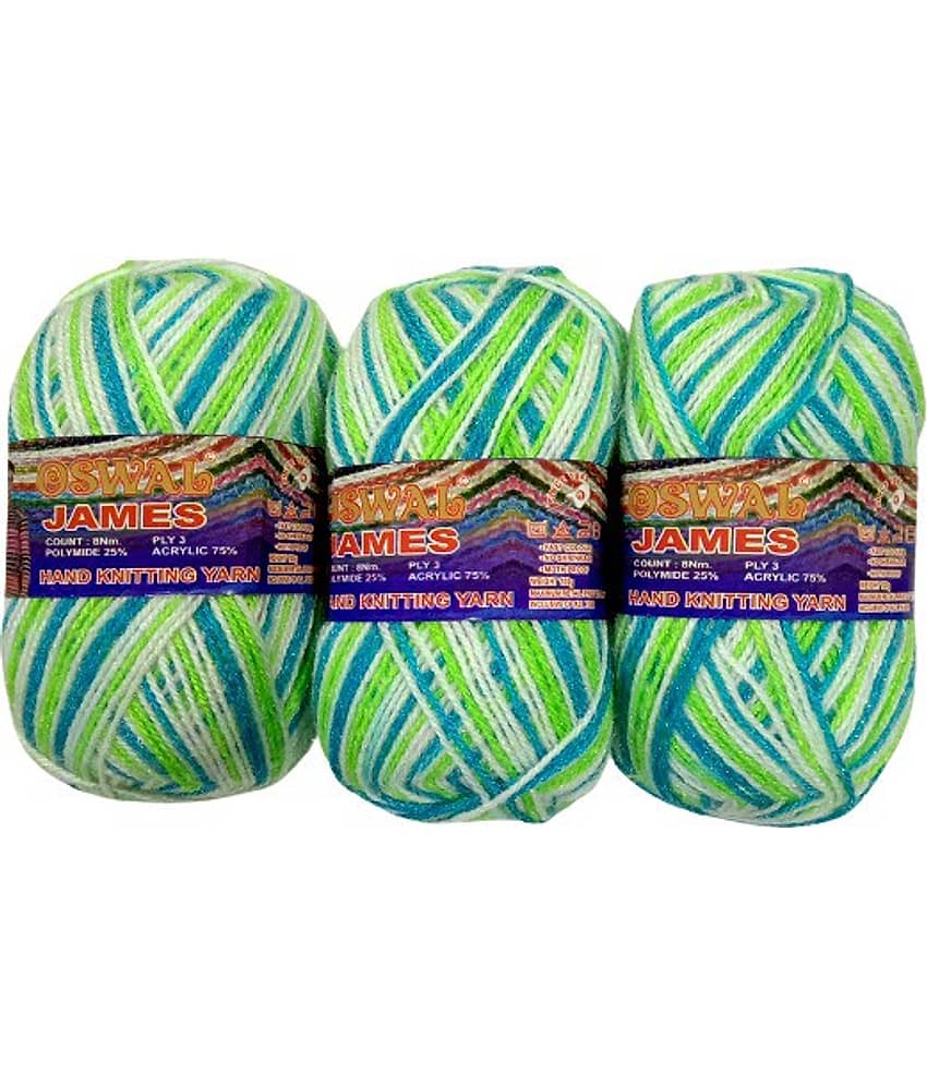 james Knitting Yarn 3ply Wool, 200 gm Best Used with Knitting Needles, Crochet Needles Wool Yarn for Knitting. Shade no.16