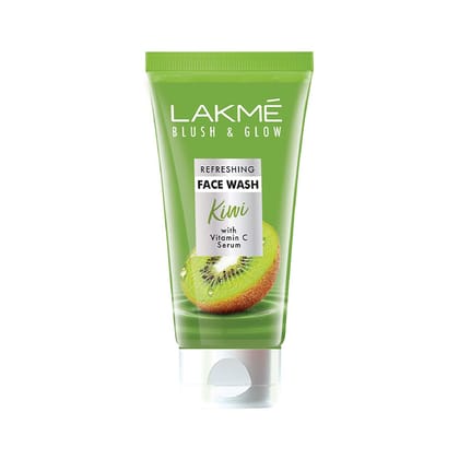 Lakm Blush & Glow Refreshing Face Wash Kiwi with Vitamin C Serum