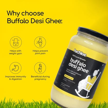 A2 Buffalo Desi Ghee | Bilona Method | Curd-Churned | Lab Tested.