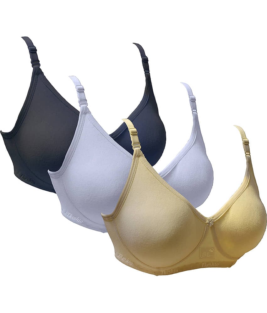 Tkeshto Cotton Everyday Bra - Multi Color