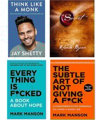 Think like monk + The secret + the subtle art + everything