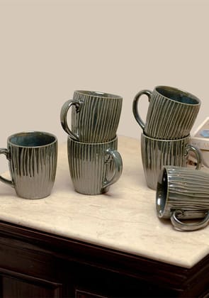 Parakeet Mugs-Set of 6
