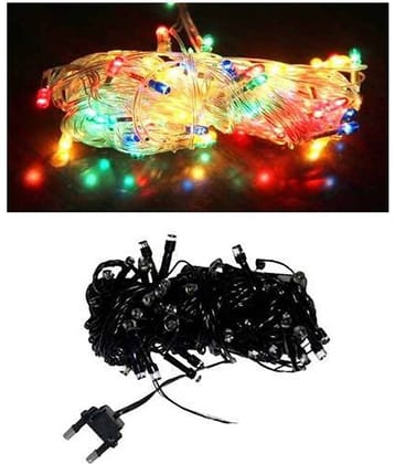 Accedre 55 Rice Bulbs 4m Diwali Decorative Lights - Multicolor