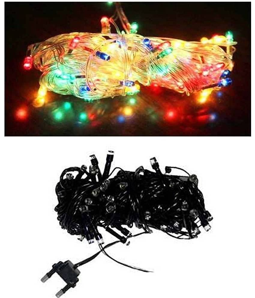 Accedre 55 Rice Bulbs 4m Diwali Decorative Lights - Multicolor